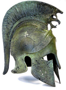 Alexander The Great Ancient Macedonian Bronze Helmet Greek Replica Reproduction