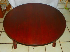 Mid Century Round Cherry Coffee Table By O Hearn Ct 103 