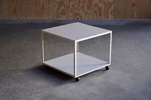 Herman Miller Steelframe Rolling Cube Table By George Nelson