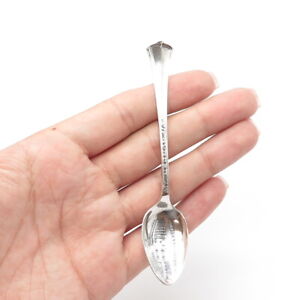 925 Sterling Silver Antique Art Deco R Wallace Sons Mfg States Cities Spoon