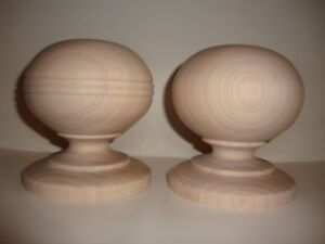 Wood Finial Unfinished For Newel Post Finial Or Cap 81