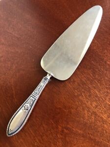 Webster Sterling Silver Handle Cake Pie Server Wsc19 Stainless Blade No Mono