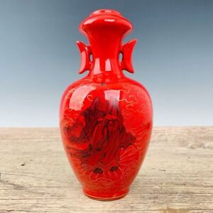 10 China Old Antique Set Porcelain Tracing Gold Character Story Amphora Vase