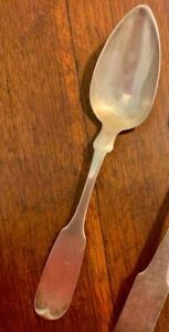 Coin Silver Serving Spoon New Orleans From The Mid To Late 1800s