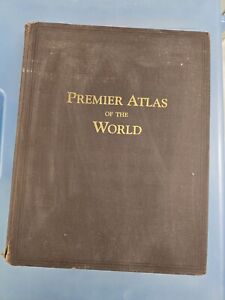 Antique 1926 Rand Mcnally Premier Atlas Of The World