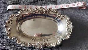 Vintage Silver Plate Oval Serving Dish Bowl Epc 41