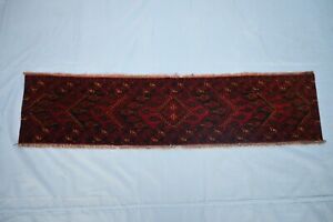 K 85 Vintage Hand Knotted Turkoman Torba Tribal Multicolor Beautiful Rug Carpet