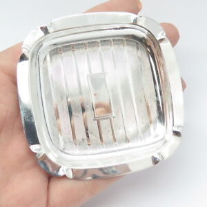 Webster Co 925 Sterling Silver Antique Art Deco Square Ashtray