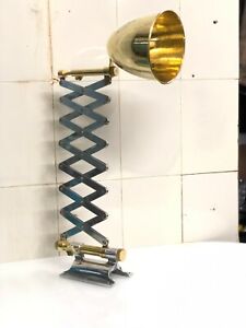 Vintage Style Wall Swing Arm Aluminum And Brass Stretchable Scissor Lamp Fixture