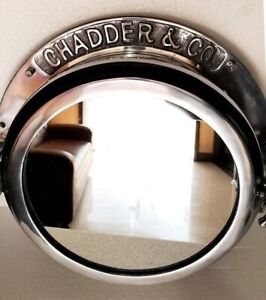 Chrome Finish Porthole Rack Porthole Gift 16 Heavy Canal Boat Porthole Mirror