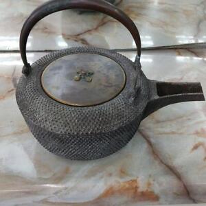 Antique Japanese Teapot Old Iron Tea Kettle Chaki Chagama Vintage