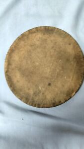 18th 19th Century Walnut Turned Treenware Dinner Plate