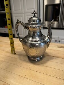 Antique Teapot 1800 S Silver Plated 625 Tea Coffee Pot