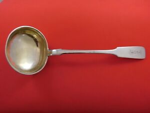 Russian 875 Silver Soup Ladle Gold Washed 1897 Date Mark 13 3 8 Serving