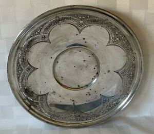 Vintage Epns Poole Silverplate Silver Plated Hollowware Pierced Cutout 8684