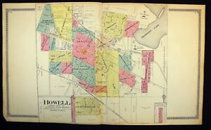 1915 Plat Map City Of Howell County Seat Of Livingston County Michigan
