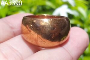 Copper Ring Lp Doo Yantra Protect Talisman Thai Amulet Ring Size 9 Us Aa3390 R2