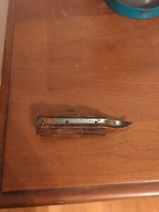 Vintage Antique Metal Corn Husker Leather Strap Sheller Tool 4 1 2 Primitive