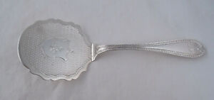 George Sharp Coin Silver Buckwheat Server Engraved Bailey Not Sterling