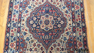 3 6 X 5 6 Antique Turkish Kermann Floral Hand Knotted Wool Oriental Rug