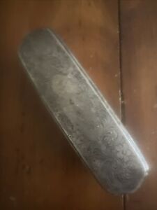 Antique Art Nouveau Sterling Silver Grooming Brush 5 5 Floral Marked Sterling