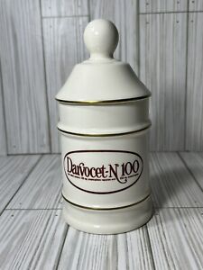 Vintage Ceramic Apothecary Jar Darvocet N 100