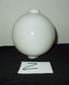 Ant White Milk Glass Lightning Rod Ball 4 1 2 Dia 2