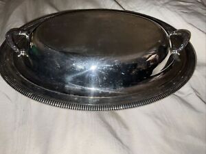 International Silver Co 2 Piece Veg Serving Dish With Lid 11 
