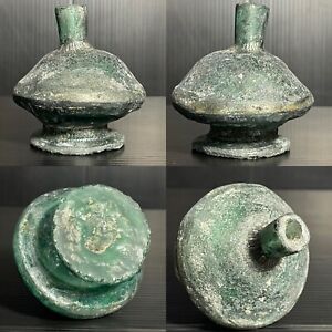 Wonderful Old Roman Glass Drinking Vessel Bottle