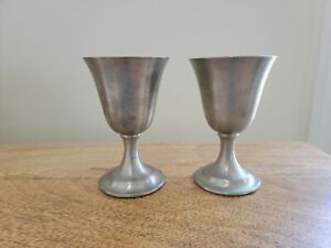 Set Of Two International Silver Company Goblets