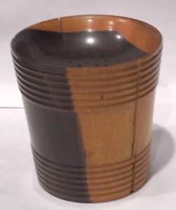 Antique Primitive Shaker Treen Treenware Turned Woodenware Sander Pounce Pot