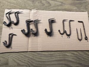 Wrought Iron Hand Forged Drive Hooks