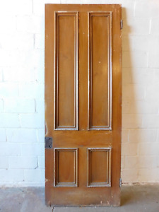 1800 S Antique Entry Door Original Italianate Style Four Panel Tall Ornate