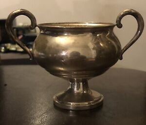 Fisher Sterling 703 Weighted 2 4 Oz Silver Footed Sugar Bowl Vintage