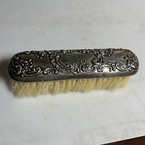 Antique Victorian Gorham Repousse Sterling Silver Clothes Brush 1858