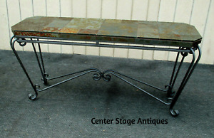 63108 Iron Base Console Table Sideboard Server