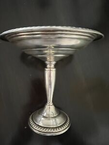 Empire Sterling Silver Weighted Compote Candy Dish 177 Grams Weighted