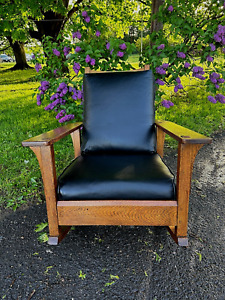 Antique Nice L Jg Stickley Morris Rocker Chair