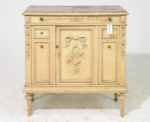 French Louis Xvi Style Painted Hall Occasional Cabinet 35 5 In Tall X 23 5 X