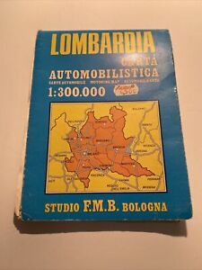 Vintage Lombardia Map Ab8