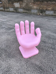 Cotton Candy Pink Right Hand Shaped Chair 32 Tall Adult 70s Retro Icarly New
