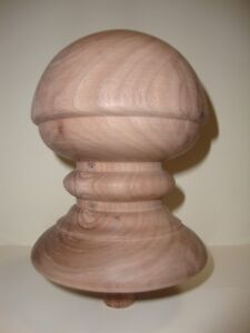 Wood Finial Unfinished For Newel Post Finial Or Cap 41