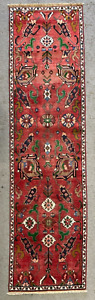 Vintage Kazak Runner Hand Made Hallway Old Caucasian Rug Carpet 8 10 X 2 4 