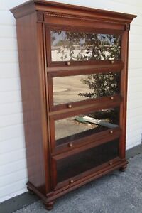 Ethan Allen British Classic Barrister Bookcase Display Library Cabinet 5368