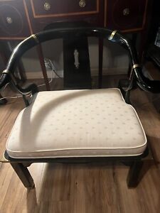 Vintage Chinese Ming Style Horse Shoe Lounge Chair By Century Chair Co