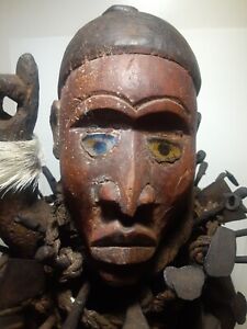 Nkisi Nkonde Nail Fetish African Tribal Art