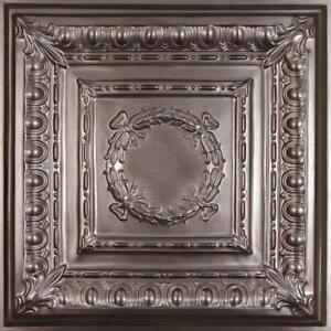 Ceilume Ceiling Panel 2 X2 Faux Tin Vinyl Square Lay In Glue Up Case Of 6 
