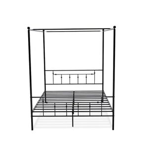 Atqcblk Anniston Canopy Bed With Deluxe Style Headboard And Footboard 