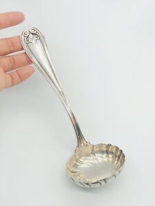 Vtg Tiffany Co 925 Sterling Silver 7 Serving Spoon Pat 1895 Shell Pattern 88g