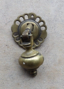 Antique Kbc Brass Teardrop Drawer Pull Handle Victorian Hardware Dresser Vanity